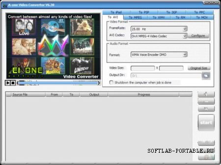 A-one Video Convertor 6.30 Portable