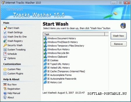 Internet Tracks Washer 10.0 Portable