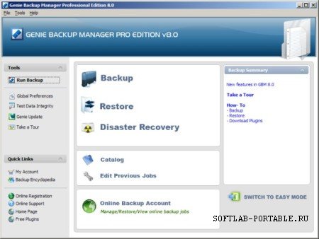 Genie Backup Manager Pro 8.0 Portable
