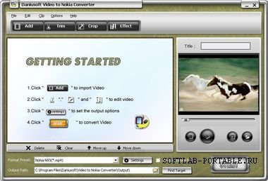 Daniusoft Video to Nokia Converter 2.11.17 Portable