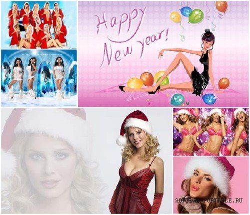 Christmas Sexy Girls Wallpapers - Widescreen & HD