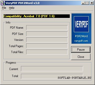 VeryPDF PDF2Word 3.0 Portable