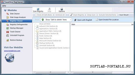 TweakNow RegCleaner Pro 4.6.1 Portable
