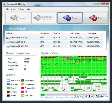 Quicksys DiskDefrag 1.1.6.13b Portable