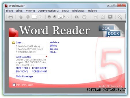 Word Reader 5.5 Portable