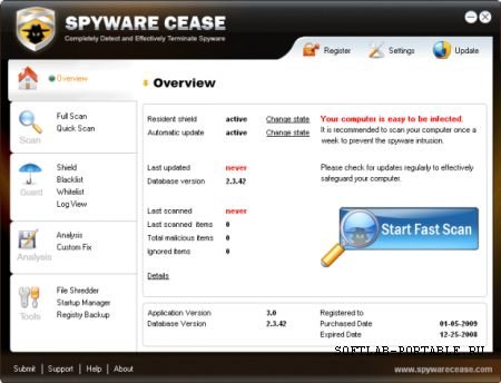Spyware Cease 6.2.2 Portable