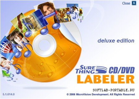 SureThing CD-DVD Labeler Deluxe 5.2 Portable