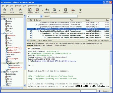 Sylpheed 3.7.0 Portable