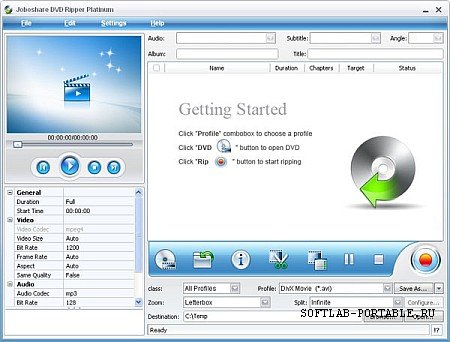 Joboshare DVD Ripper Platinum 3.4.5.0914 Portable