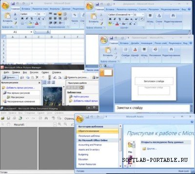 Microsoft Office 2007 SP2 / 2003 SP3 Portable (Updated 2010/09)