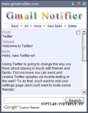 Gmail Notifier 1.0.0.86 Portable