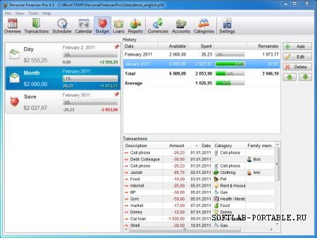 Personal Finances 5.10 Portable