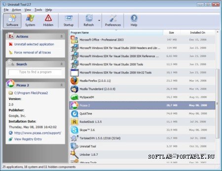 Uninstall Tool 2.9.7.5118 Portable