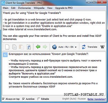 Client for Google Translate 6.2.620 Portable