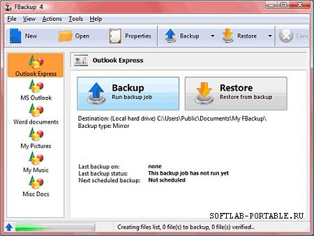 FBackup 4.8.275 Portable