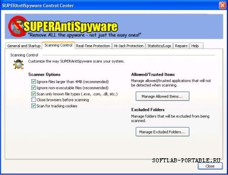 SUPERAntiSpyware Lite 5.6.0.1020 Portable