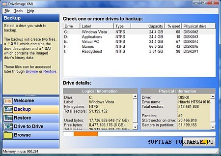 DriveImage XML 2.60 Portable