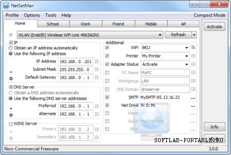 NetSetMan 5.1.1 Portable