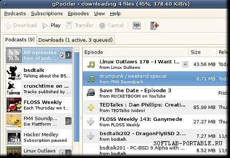 gPodder 3.11.4 Portable