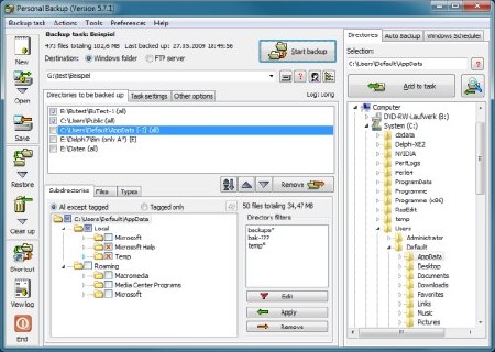 Personal Backup 5.8.5.1 Portable